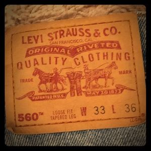Vintage Levi’s 560 Jeans  33/36  Fantastic shape